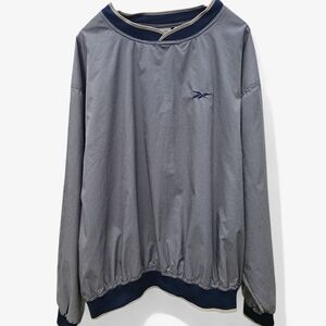 Vintage Reebok Golf Nylon Performance Jacket Men 2XL Gray Pullover Y2K